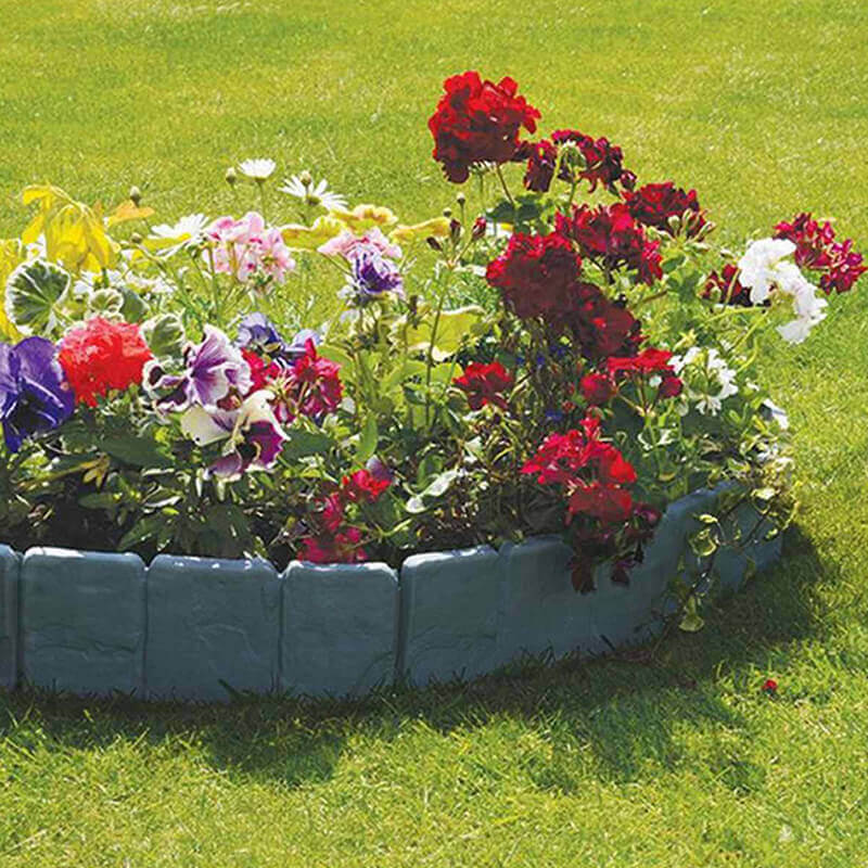 Komplet za obrobo gredic FloralGrace (10 kosov - 2,5 m dolžine)