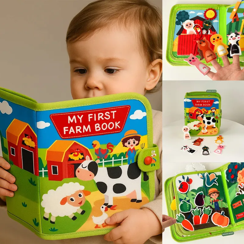 LittleFarmer™ otroška montessori kmetijska knjiga