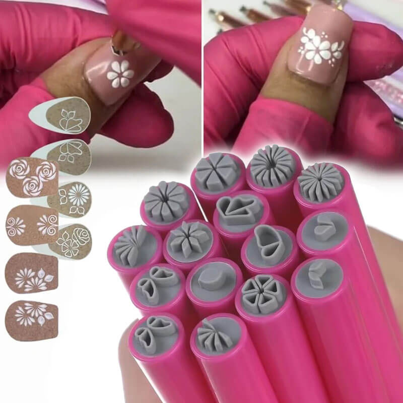 Set štampiljk za nohte NailCraft™ (15 kosov)