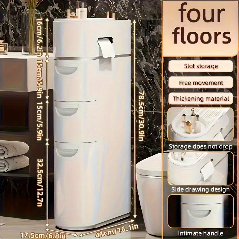 StoreLux™ luksuzna odlagalna polica za prostore med pohištvom - 4 nivoji