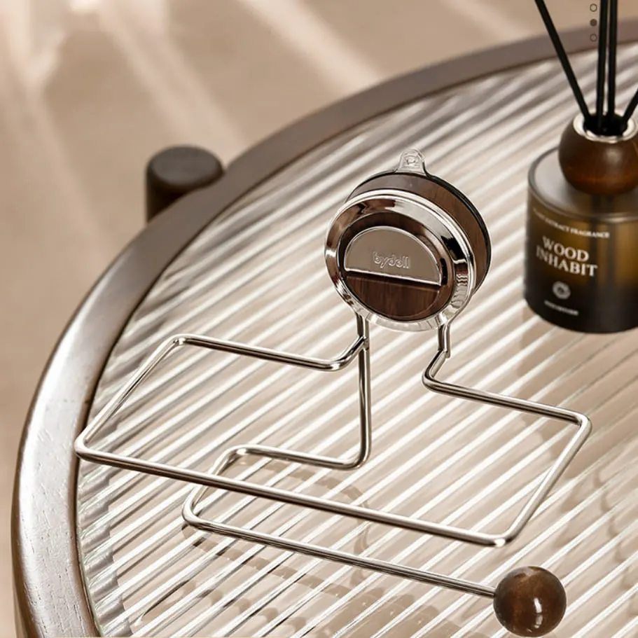 VeloraLuxe™ držalo za toaletni papir z vakuumskim priseskom in polico